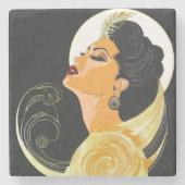 DESSOUS-DE-VERRE EN PIERRE PUISSANCE DE BEAUTÉ #6 (Devant)