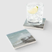 Dessous-de-verre En Pierre Puissance du lac Huron (Côté)