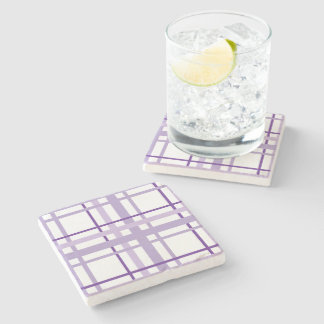 Dessous-de-verre En Pierre Purple Stripes Pattern 