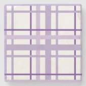 Dessous-de-verre En Pierre Purple Stripes Pattern  (Devant)