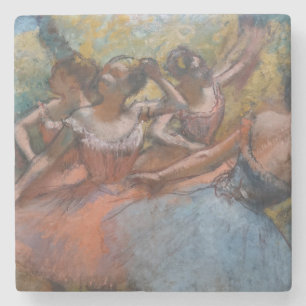 Dessous-de-verre En Pierre Quatre Ballerinas sur scène (Ballet) (par Edgar De