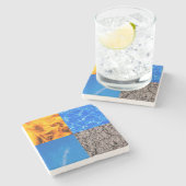 Dessous-de-verre En Pierre Quatre éléments (Côté)
