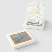 Dessous-de-verre En Pierre Quatre Éléments - Eau - Dessous de Verre (Côté)
