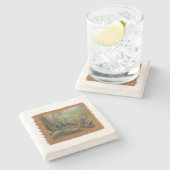 Dessous-de-verre En Pierre Quatre Éléments - Terre - Dessous de verre (Côté)