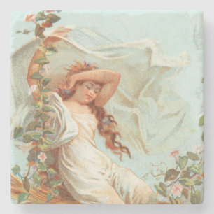 Dessous-de-verre En Pierre Que Noël soit lumineux et heureux, carte antique