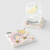 Dessous-de-verre En Pierre Queen Bees Best Friends Forever Cute (Côté)