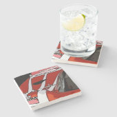 DESSOUS-DE-VERRE EN PIERRE RACER D'ENDURANCE #23 (Côté)