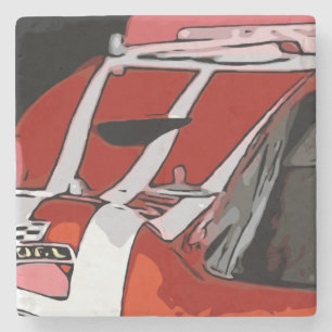 DESSOUS-DE-VERRE EN PIERRE RACER D'ENDURANCE #23