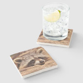 Dessous-de-verre En Pierre Racoon (Côté)