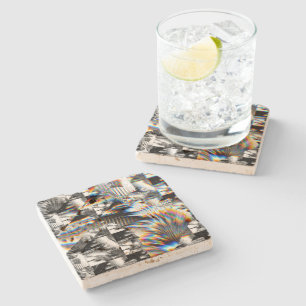 Dessous-de-verre En Pierre Rainbow Assault  Stone Coaster