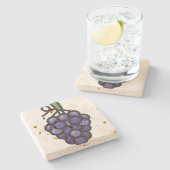 Dessous-de-verre En Pierre raisin (Côté)