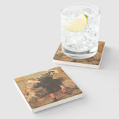 Dessous-de-verre En Pierre Ramenez à la maison Noël à Turquie (Côté)