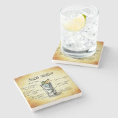 Dessous-de-verre En Pierre Recette de boisson Blue Tahoe (Côté)