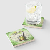 Dessous-de-verre En Pierre Recette de boisson Caipirinha (Côté)