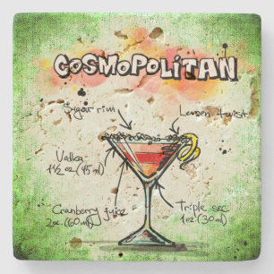 Dessous-de-verre En Pierre Recette de boisson cosmopolite