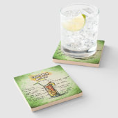 Dessous-de-verre En Pierre Recette Drink Bahama Mama (Côté)