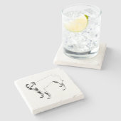 Dessous-de-verre En Pierre Recherche de lanterne (Côté)