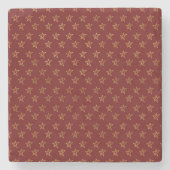 Dessous-de-verre En Pierre Red Gold Stars Shine Bright (Devant)