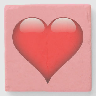 Dessous-de-verre En Pierre Red Heart Love