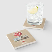 Dessous-de-verre En Pierre Red Heart Our First Valentine's Together 2 Photo (Côté)