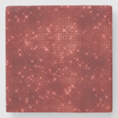 Dessous-de-verre En Pierre Red Sparkle (Devant)
