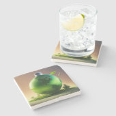 Dessous-de-verre En Pierre Refill the Earth – Sustainable Future & Green Plan (Côté)