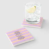 Dessous-de-verre En Pierre Refléter La Magie (Côté)