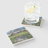 Dessous-de-verre En Pierre Reflets du Ranch (Côté)