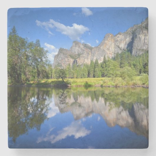 Dessous-de-verre En Pierre Réflexion de Yosemite (Devant)