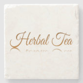 Dessous-de-verre En Pierre Réflexion du thé à base de plantes (Devant)