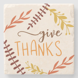 Dessous-de-verre En Pierre Remerciements Thanksgiving Fall Decor Foliage Auto
