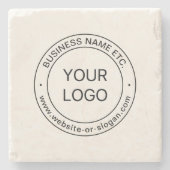 Dessous-de-verre En Pierre Remplacement et modification faciles du logo | bla (Devant)