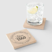 Dessous-de-verre En Pierre Remplacement et personnalisation faciles du logo | (Côté)