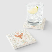 Dessous-de-verre En Pierre Renard des bois (Côté)