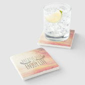 Dessous-de-verre En Pierre Respirez profondément (Côté)