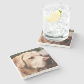 Dessous-de-verre En Pierre Retriever du Labrador (Côté)