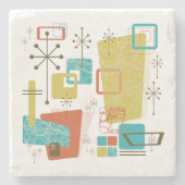 Dessous-de-verre En Pierre Rétro classique (Devant)