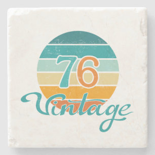 Dessous-de-verre En Pierre Retro Sunset 76 Vintage