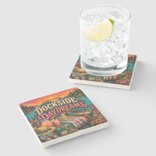 Dessous-de-verre En Pierre Rêveries au bord de l'eau