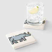 Dessous-de-verre En Pierre Rhino (Côté)