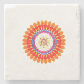 Dessous-de-verre En Pierre Rhythmic Euphoria Mandala  (Devant)