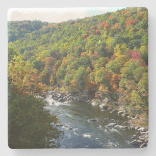 Dessous-de-verre En Pierre Rivière Ohiopyle en automne II Pennsylvanie Automn