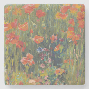 Dessous-de-verre En Pierre Robert Vonnoh Coquelicots Rouges 1888 Art Impressi