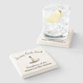 Dessous-de-verre En Pierre Rock de Jersey Girls (Côté)