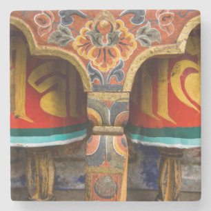 Dessous-de-verre En Pierre Rôle de prière bouddhiste, bhoutan