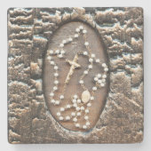 Dessous-de-verre En Pierre Rosaire (Devant)