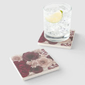 Dessous-de-verre En Pierre Rose (Côté)