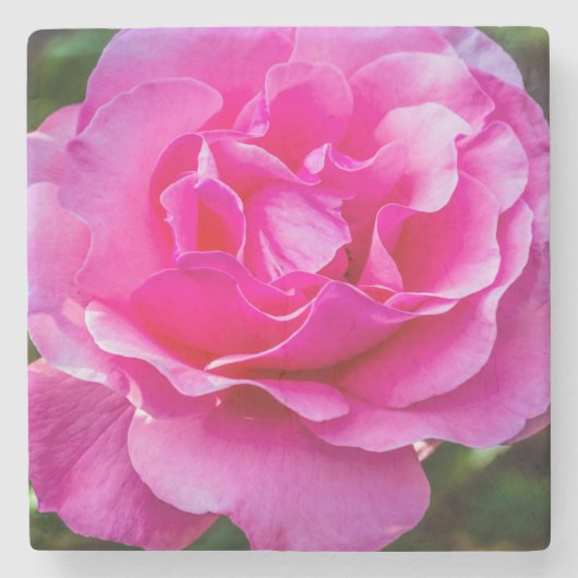 Dessous-de-verre En Pierre Rose délicate. (Devant)