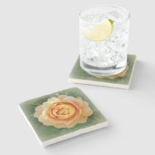 Dessous-de-verre En Pierre Rose d'or (Côté)