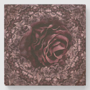 Dessous-de-verre En Pierre Rose Mandala